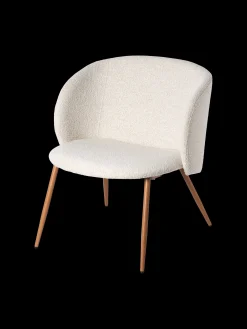 Bouclé-Loungesessel