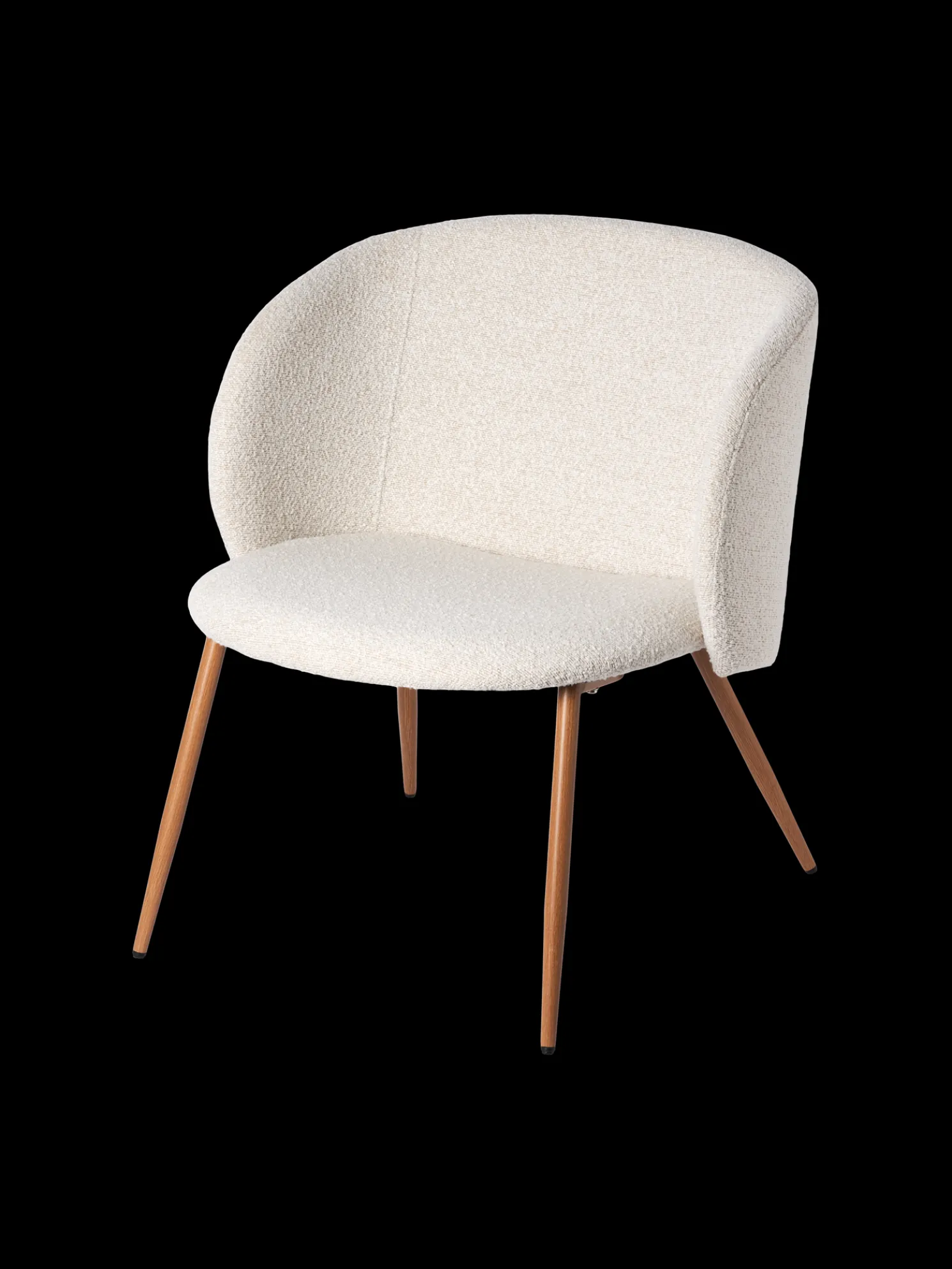 Bouclé-Loungesessel