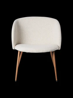 Bouclé-Loungesessel