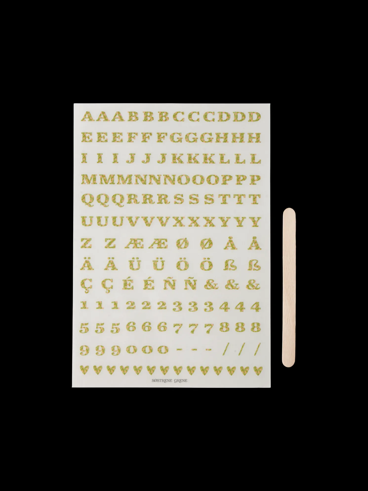 Buchstaben-Transferaufkleber