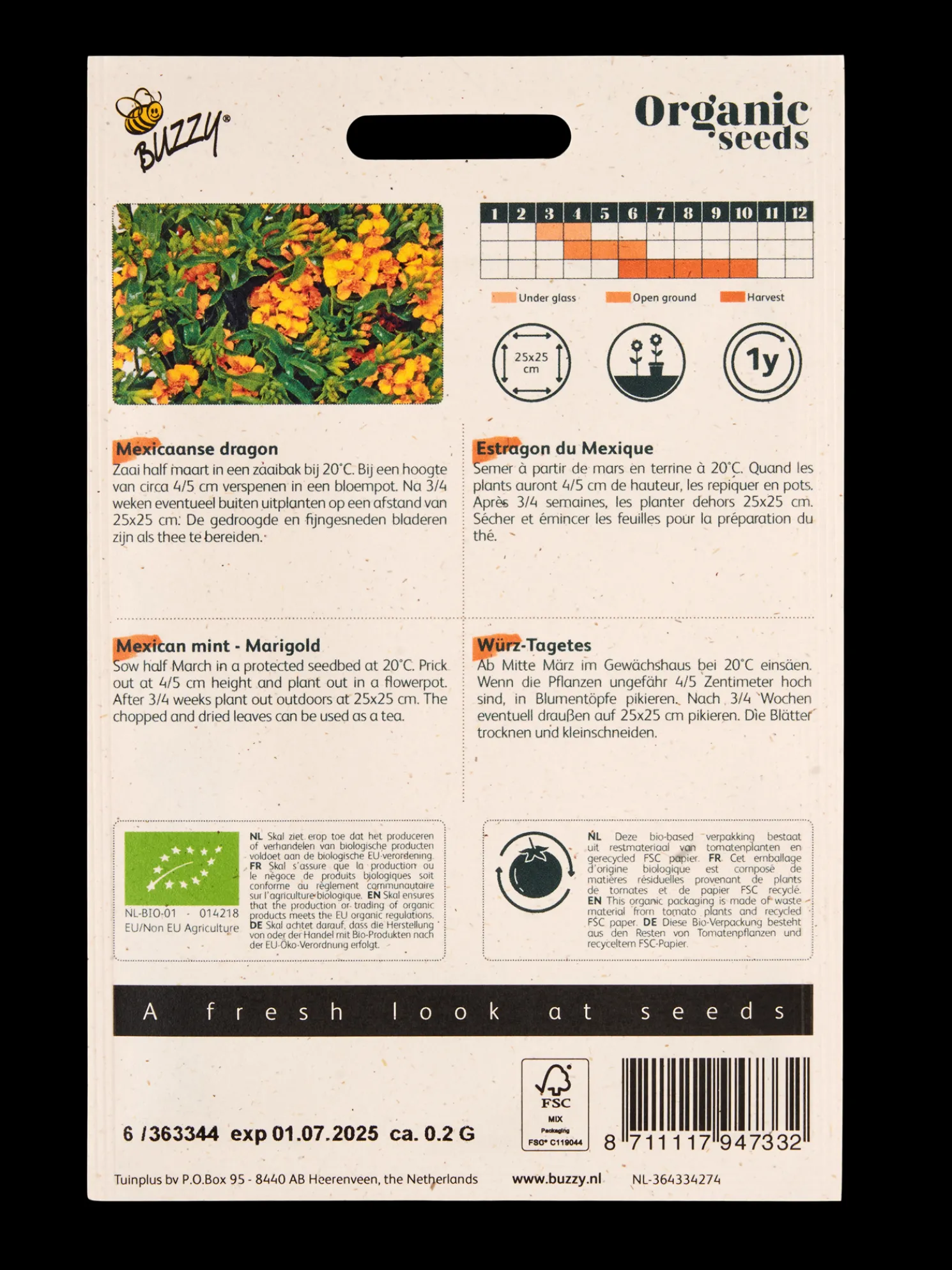 Buzzy® Mexikanische Bio-Samtblume