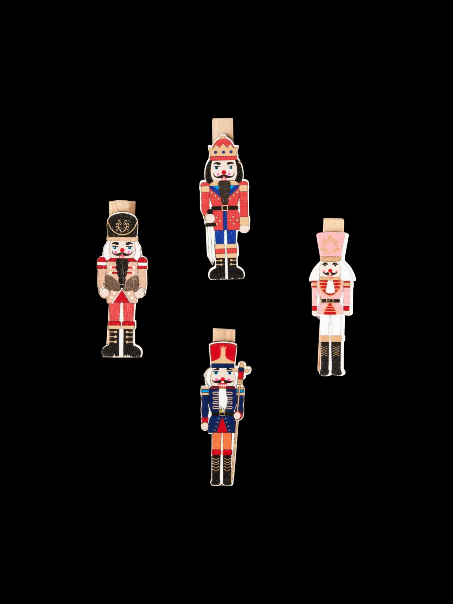 Deko-Klammern Mit Nussknackern