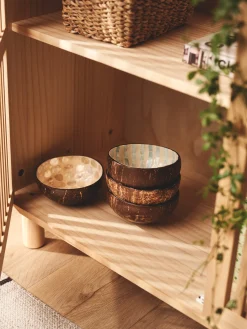 Dekorative Kokosnussschale