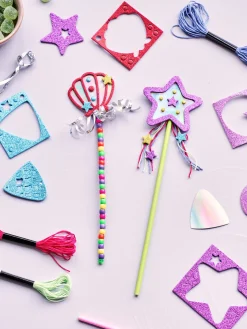 DIY-Meerjungfrauenzauberstab-Set