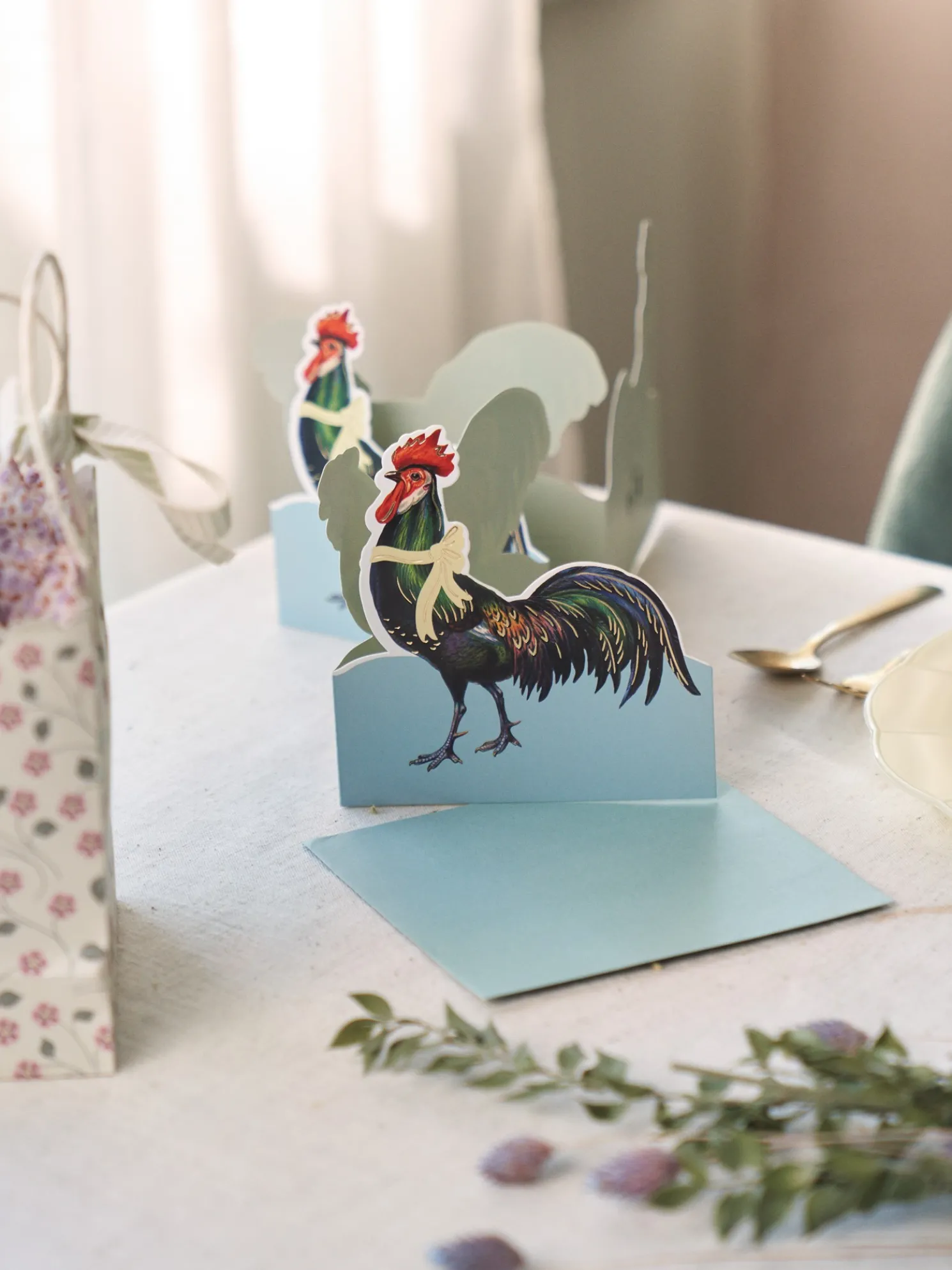 Faltbare Karte Mit Umschlag