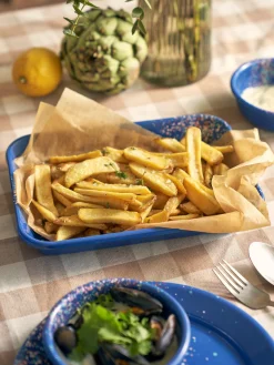 Flow Fest Tablett Groß - Blau