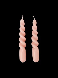 Gedrehte Kerze 14 Cm 2er-Pack