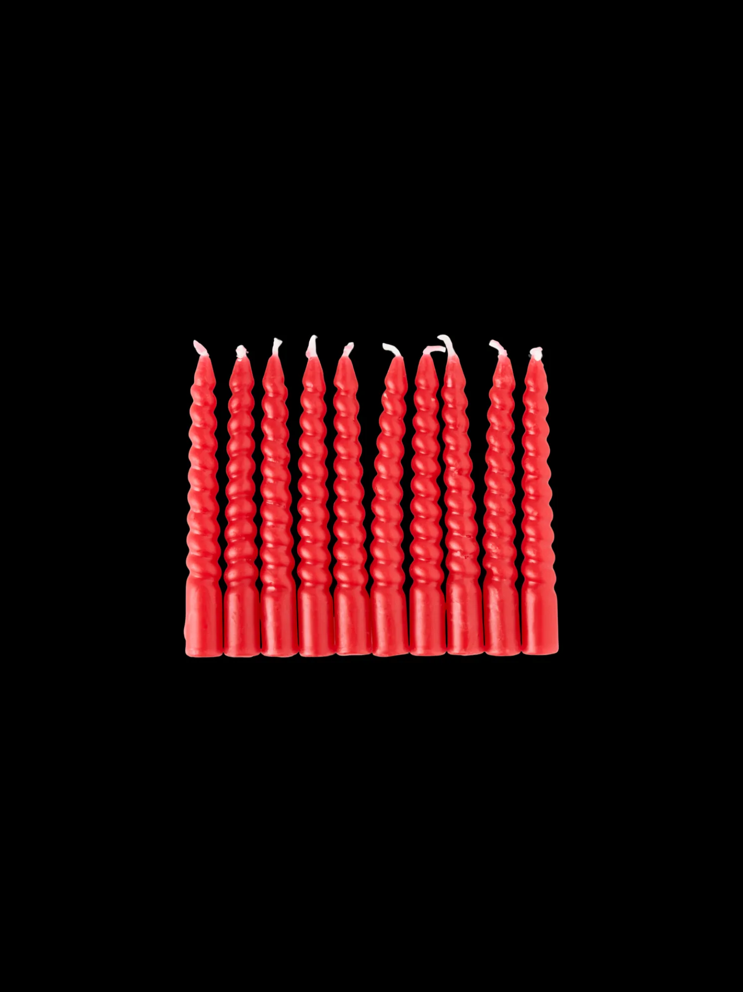 Gedrehte Kerzen 10 Cm