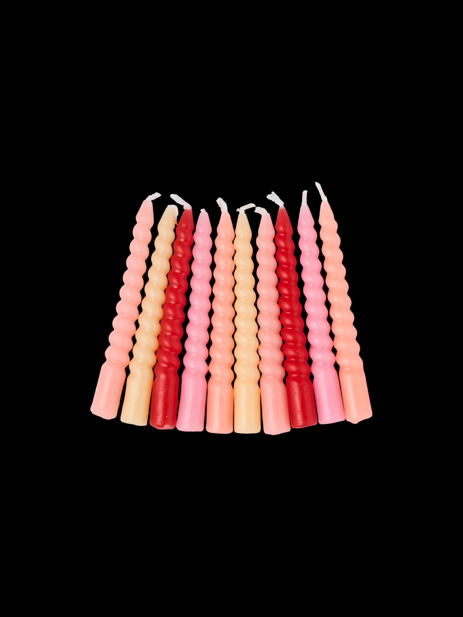 Gedrehte Kerzen 10 Cm