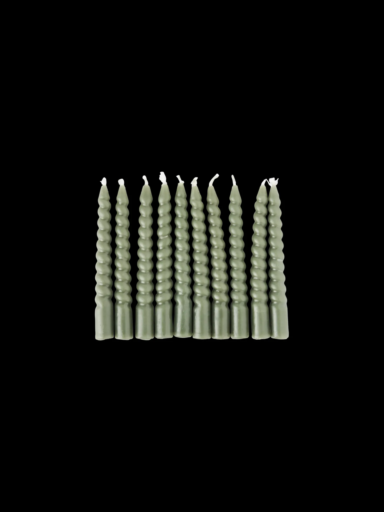 Gedrehte Kerzen 10 Cm 10 Stck.