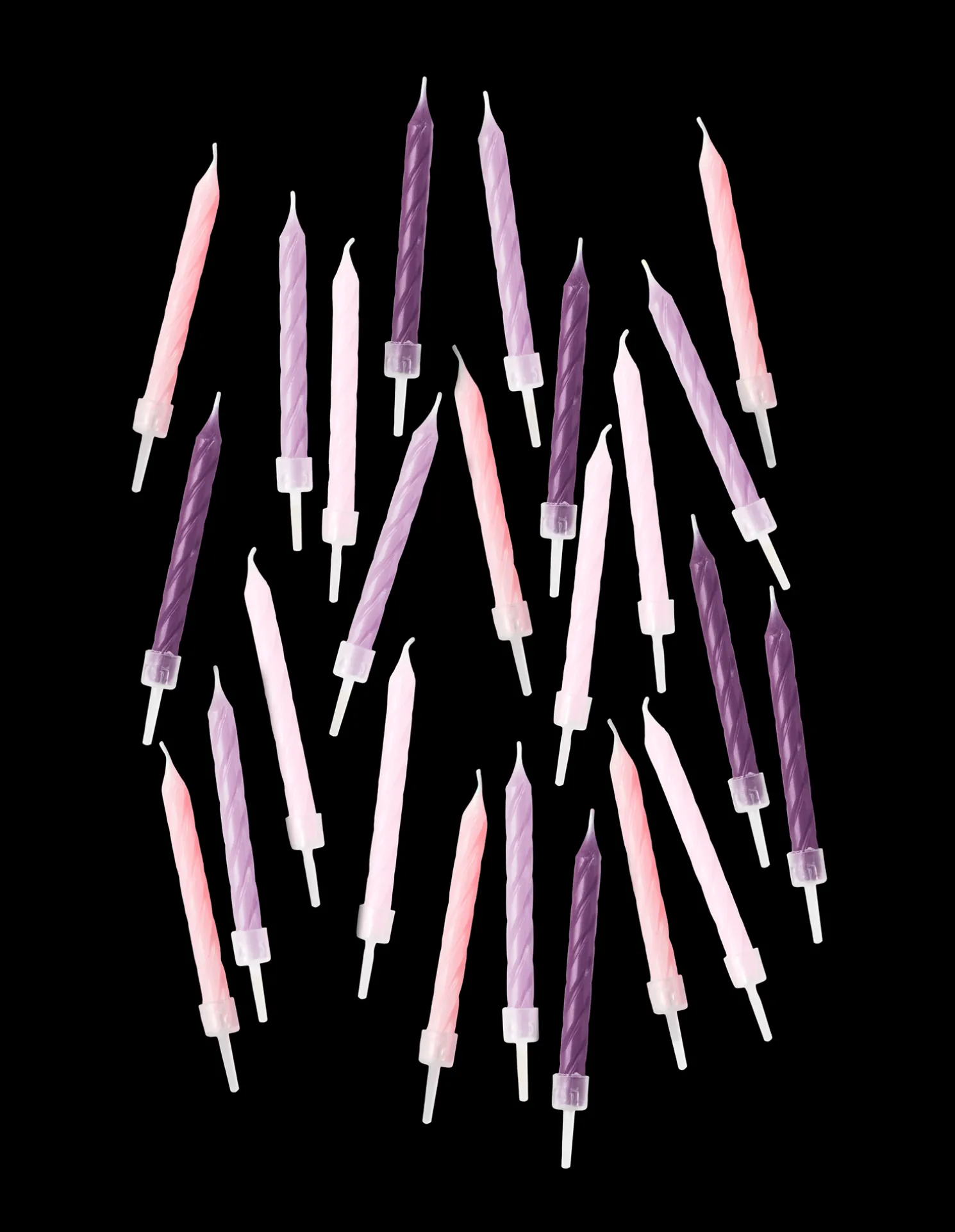 Gedrehte Kuchenkerzen