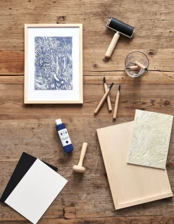 Gummiplatte A5 Für Linolschnitt