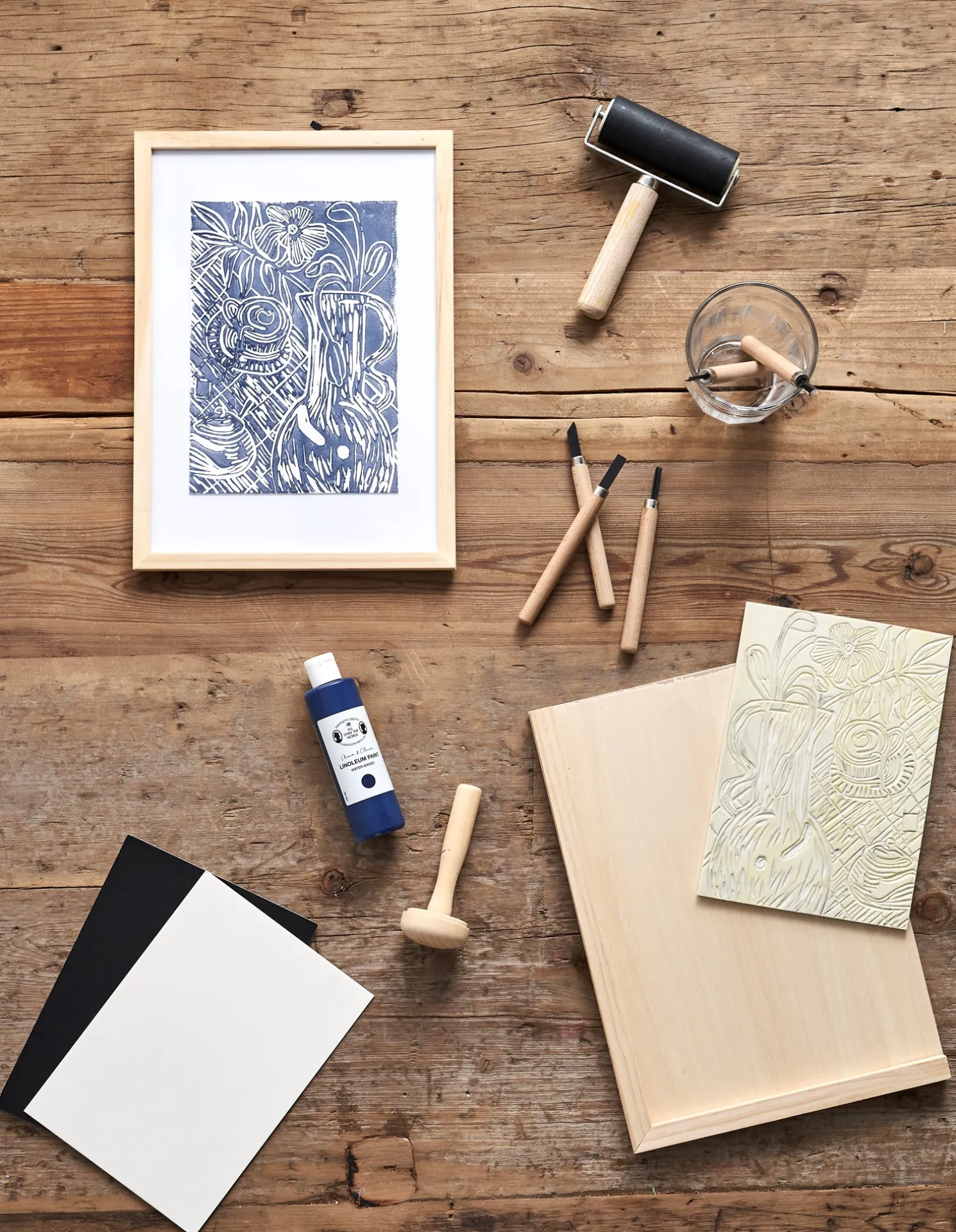 Gummiplatte A5 Für Linolschnitt