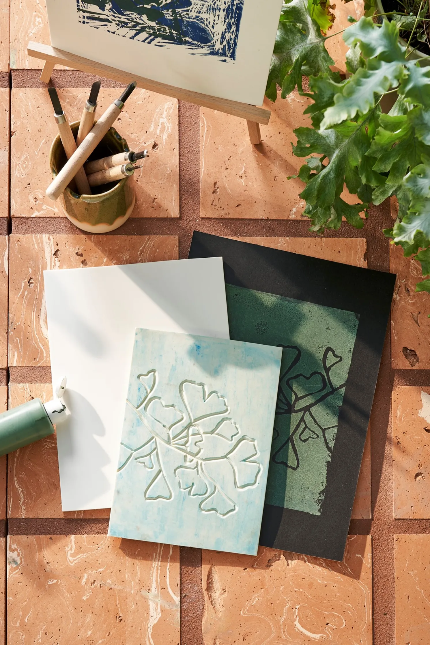 Gummiplatte A5 Für Linolschnitt