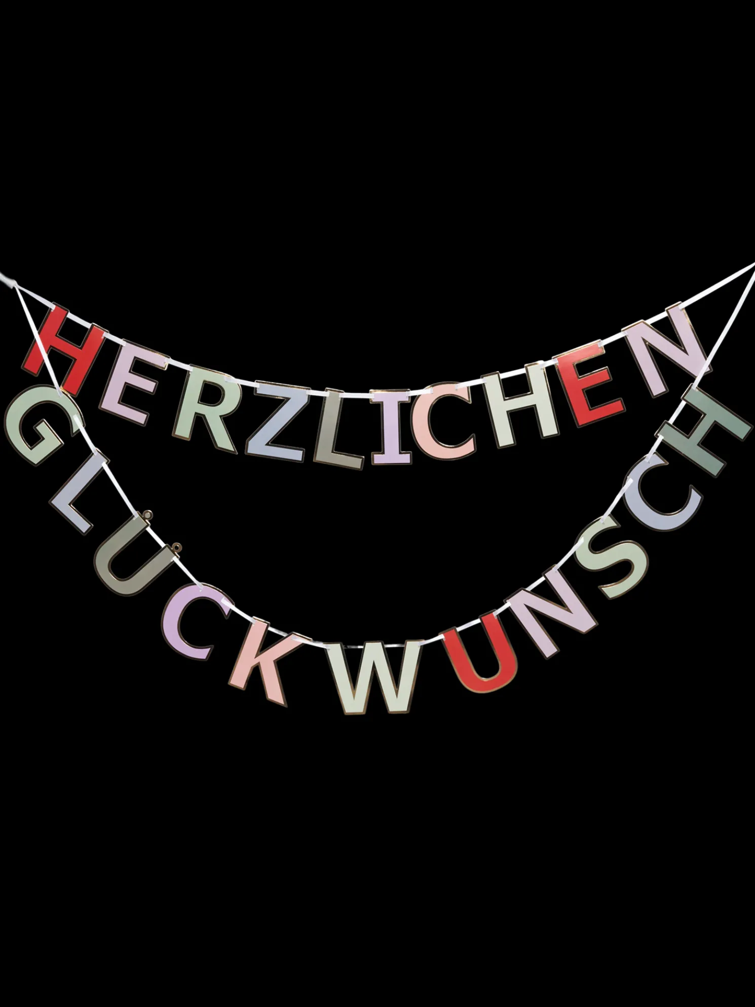 Herzlichen Glückwunsch-Girlande