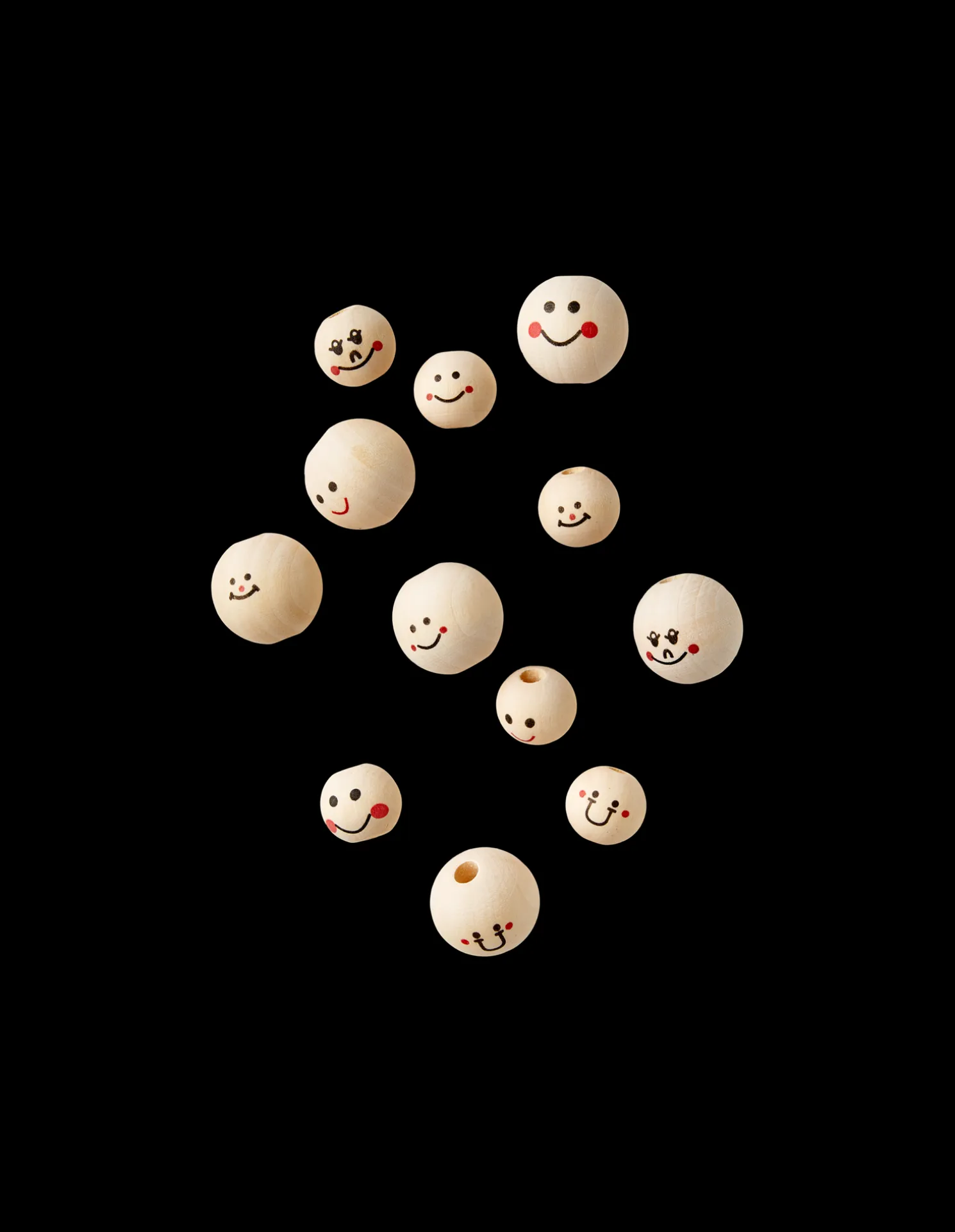 Holzperlen Mit Gesichtern