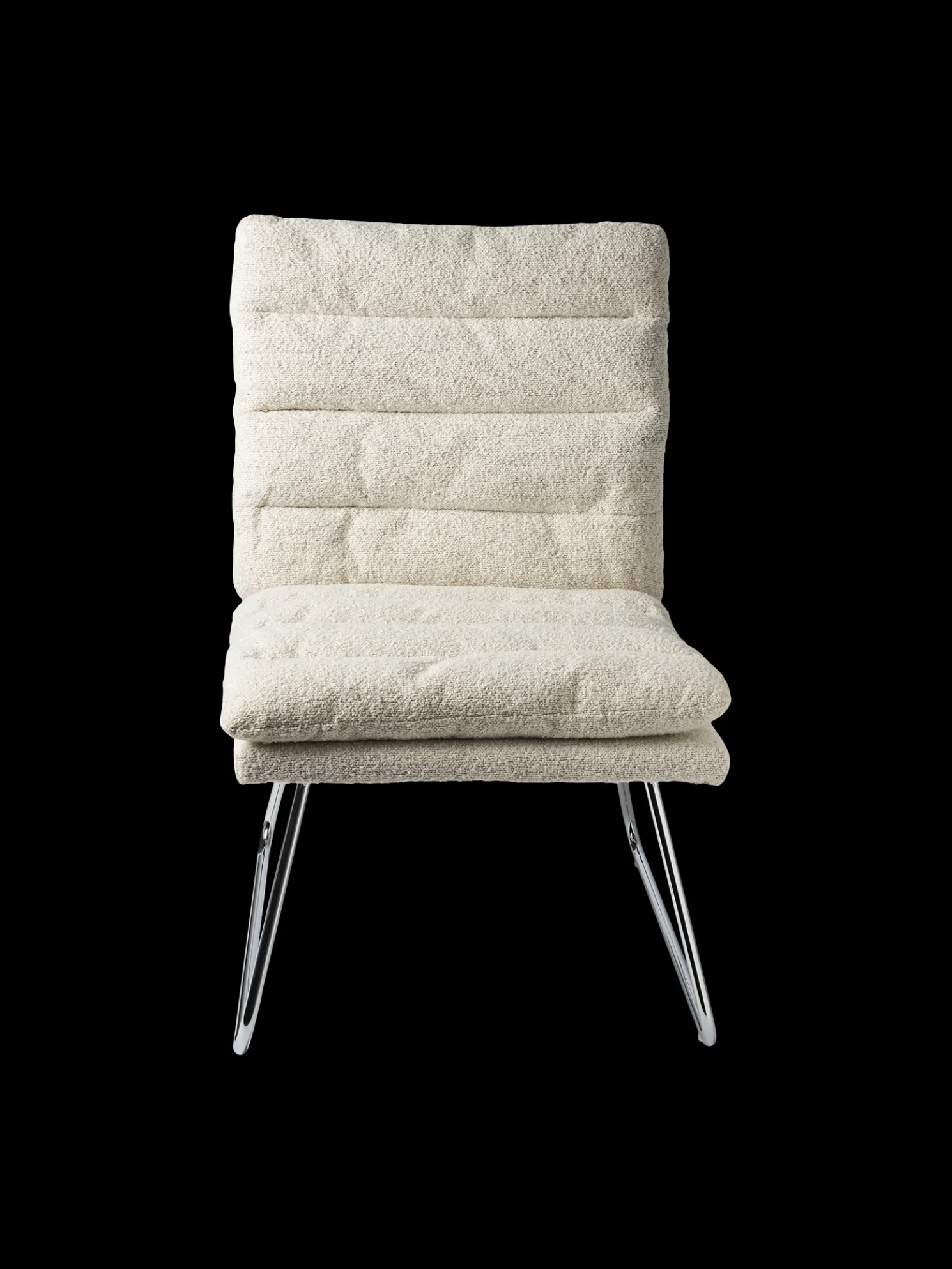 Loungesessel Mit Bouclé-Stoff