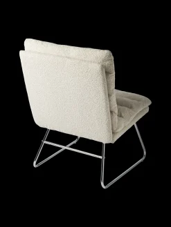 Loungesessel Mit Bouclé-Stoff