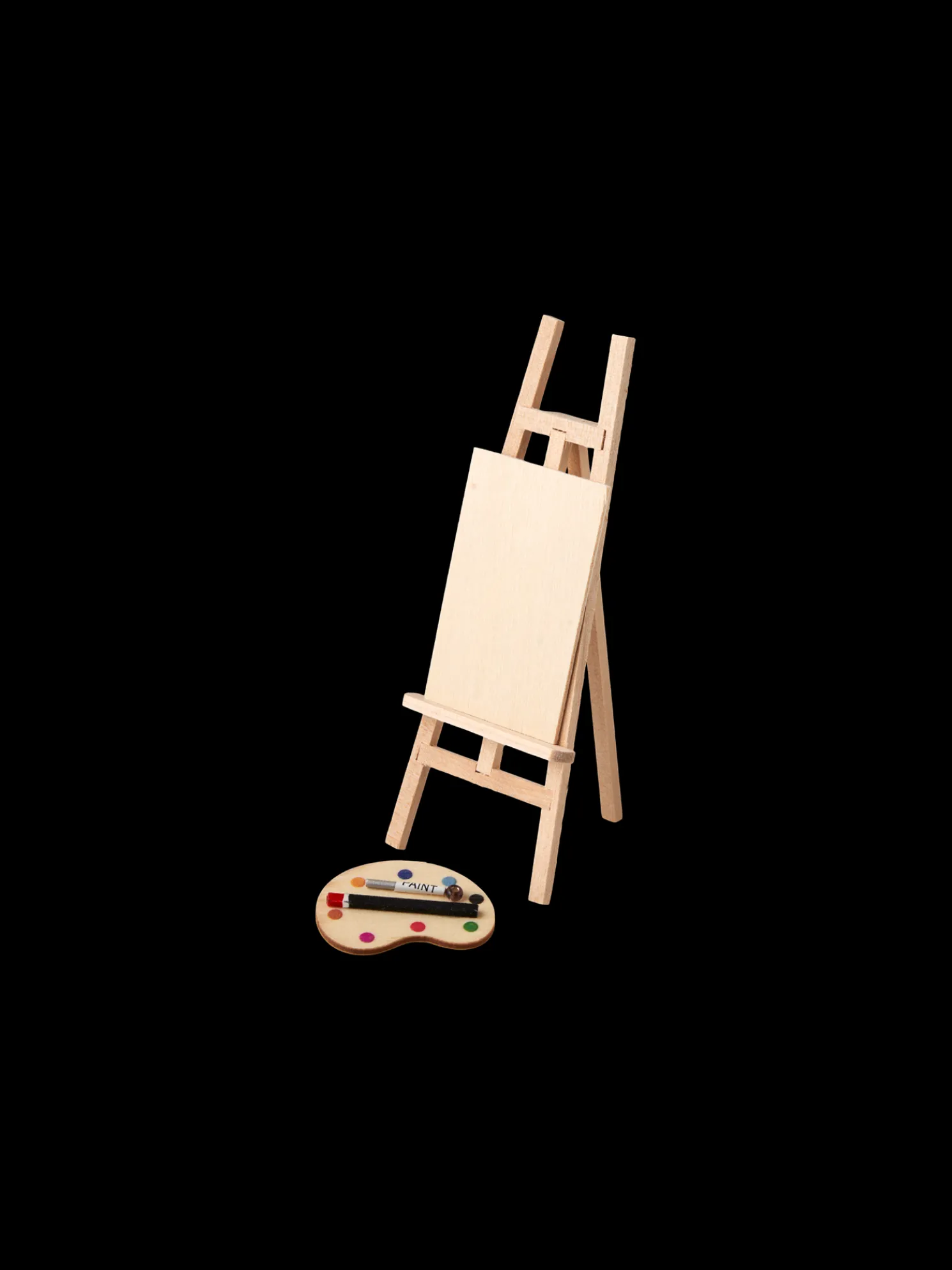 Miniaturleinwand Und Staffelei