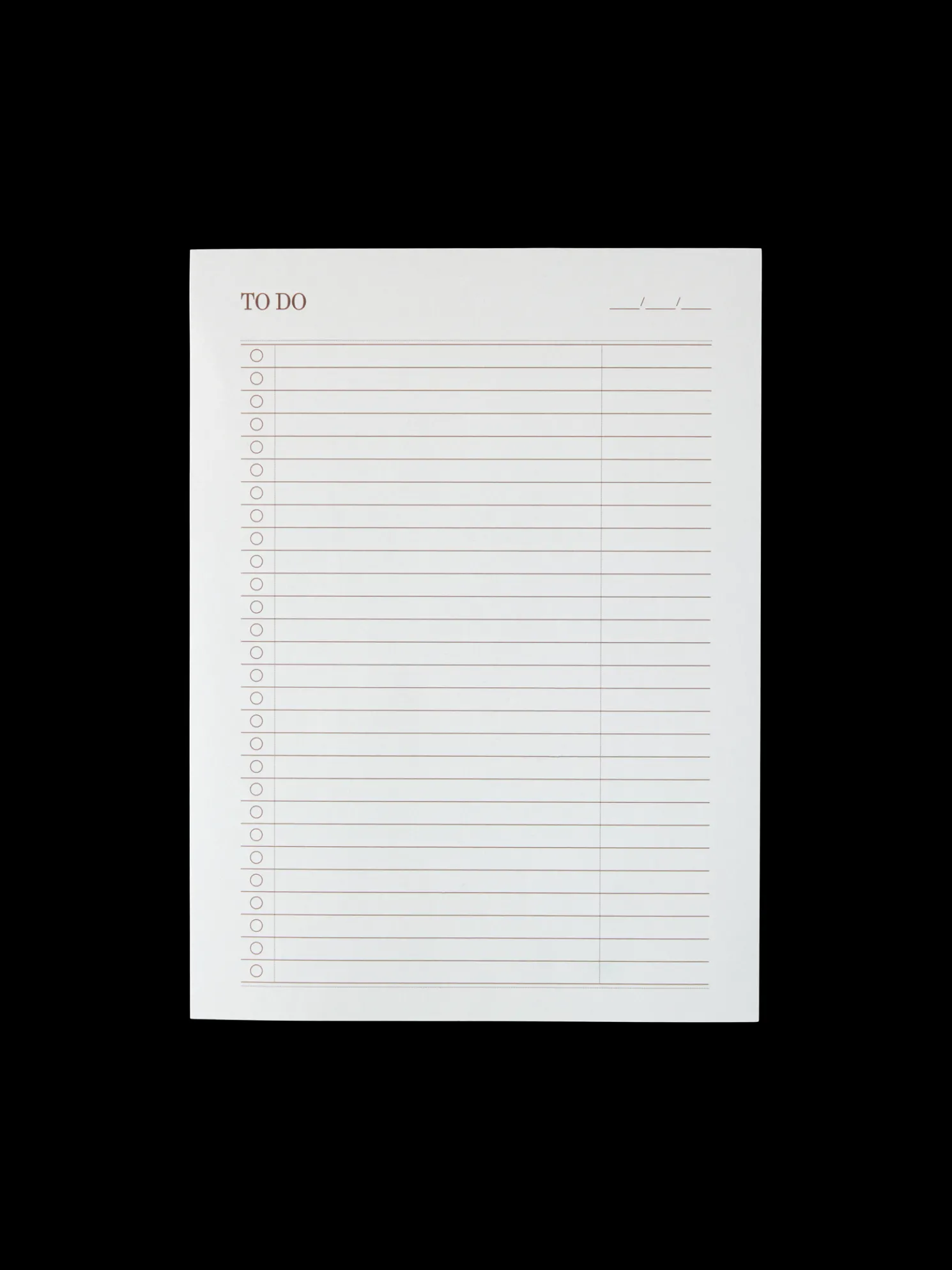 Notizblock Mit Checkliste