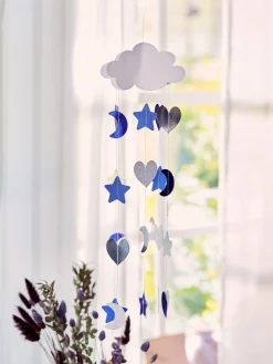 Papierwolke Mit Regentropfen