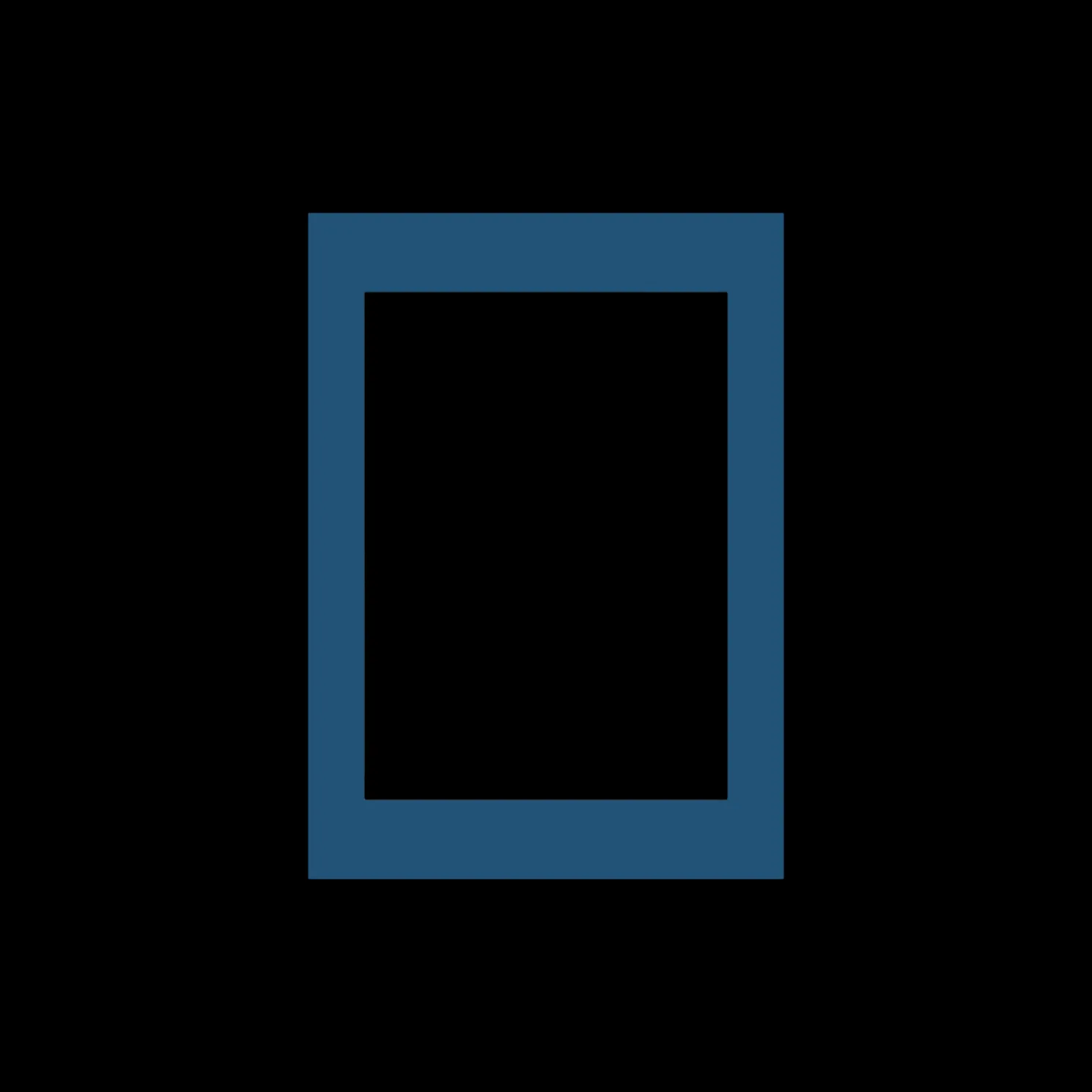 Passepartout Blue - 50 X 70/40 X 50