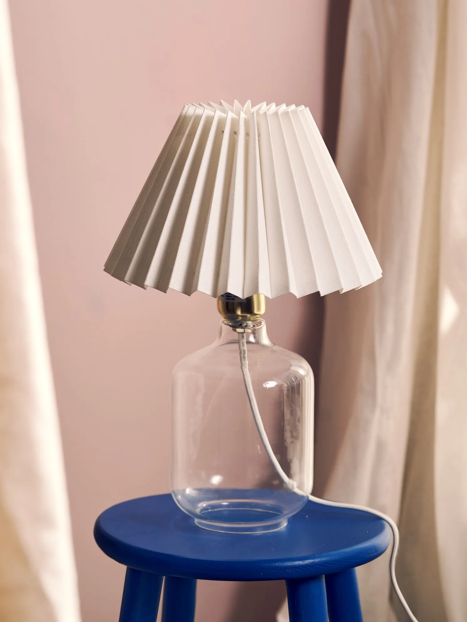 Plissierter Lampenschirm