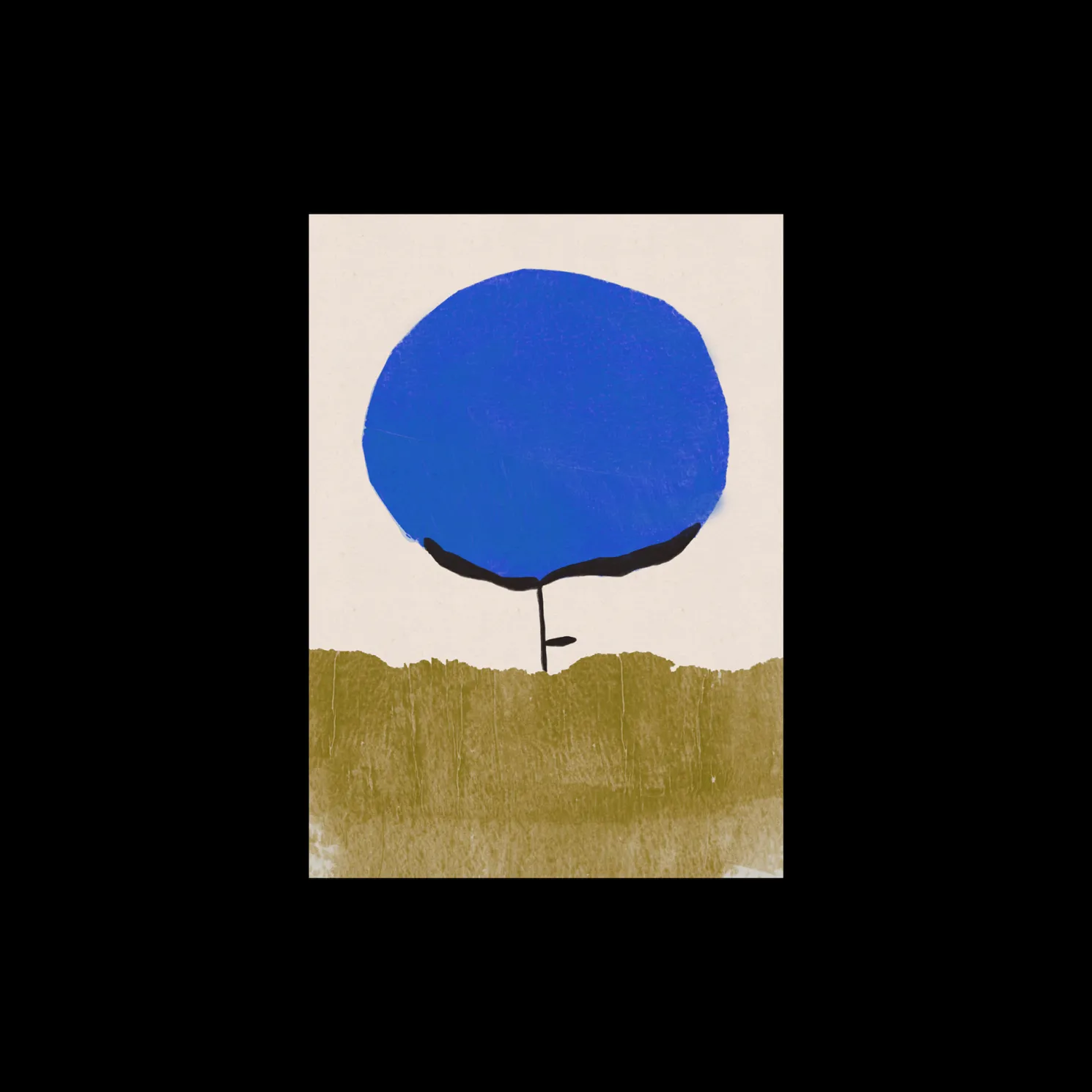 Poster Blue Flower A3