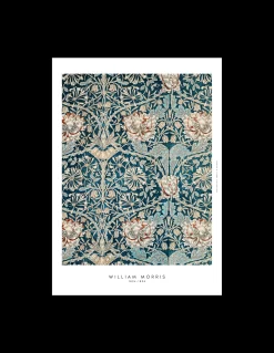 Poster Blue Flowers 40 X 50