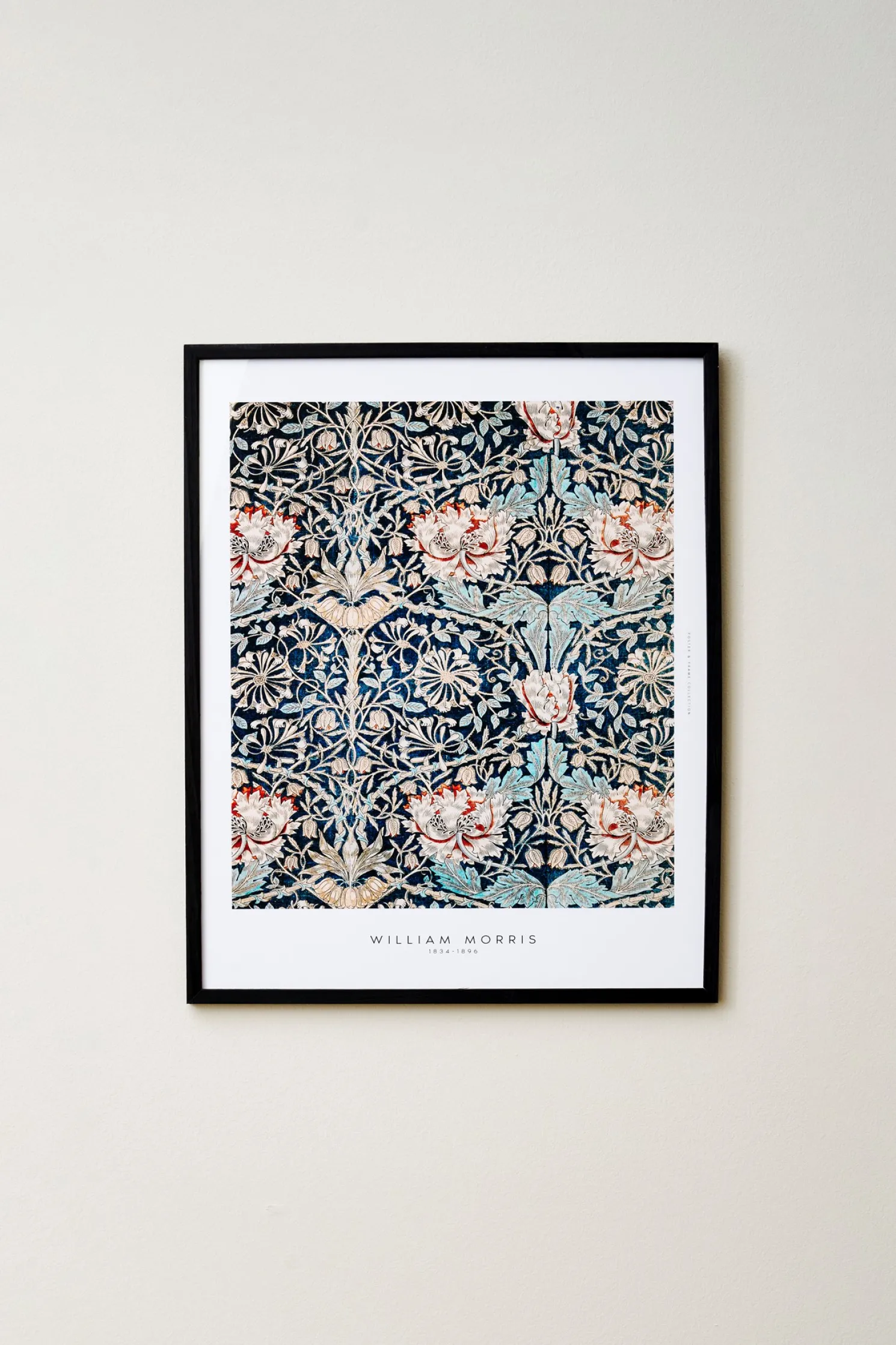 Poster Blue Flowers 40 X 50