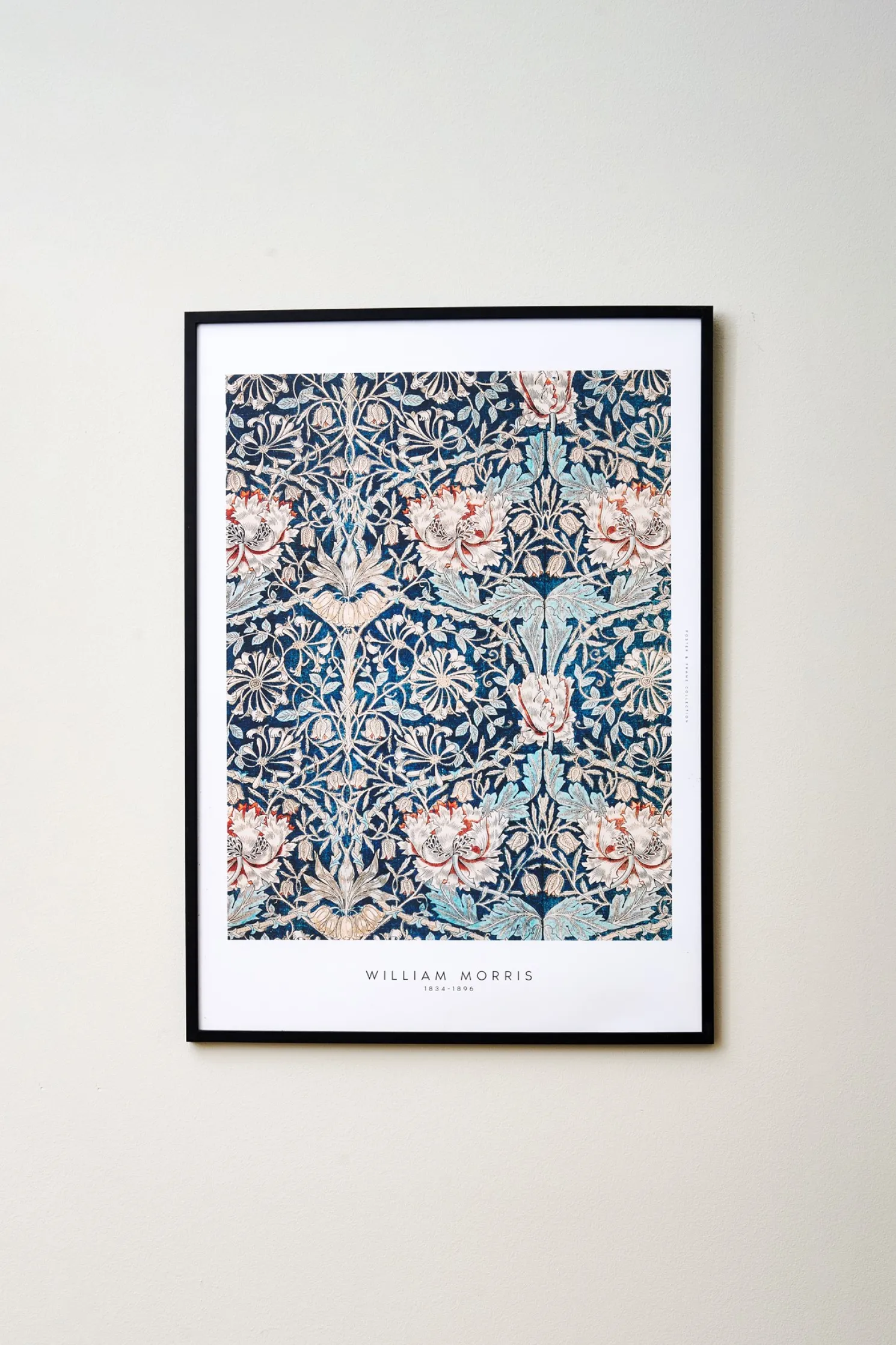 Poster Blue Flowers 50 X 70