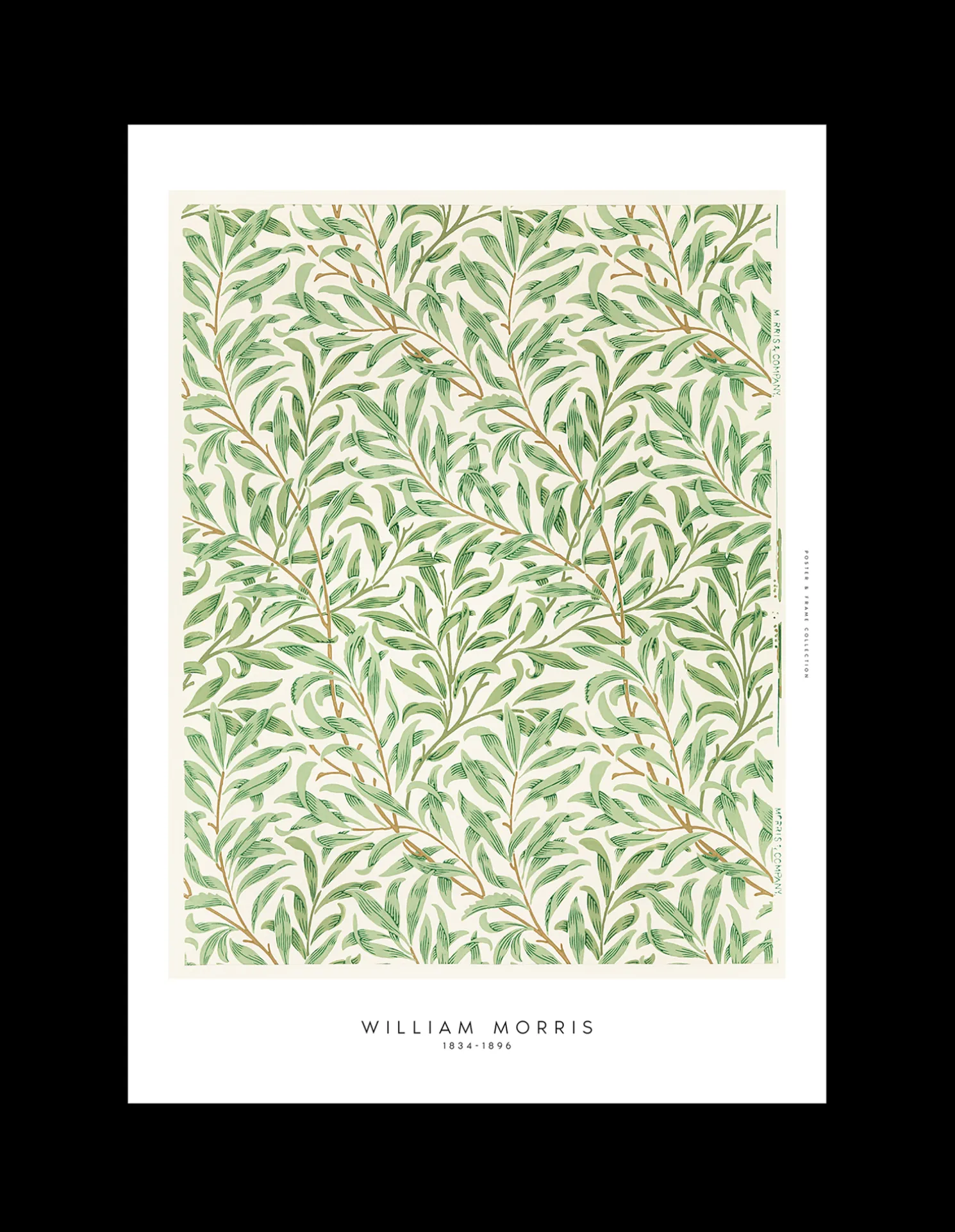 Poster Green Leaves 50 X 70