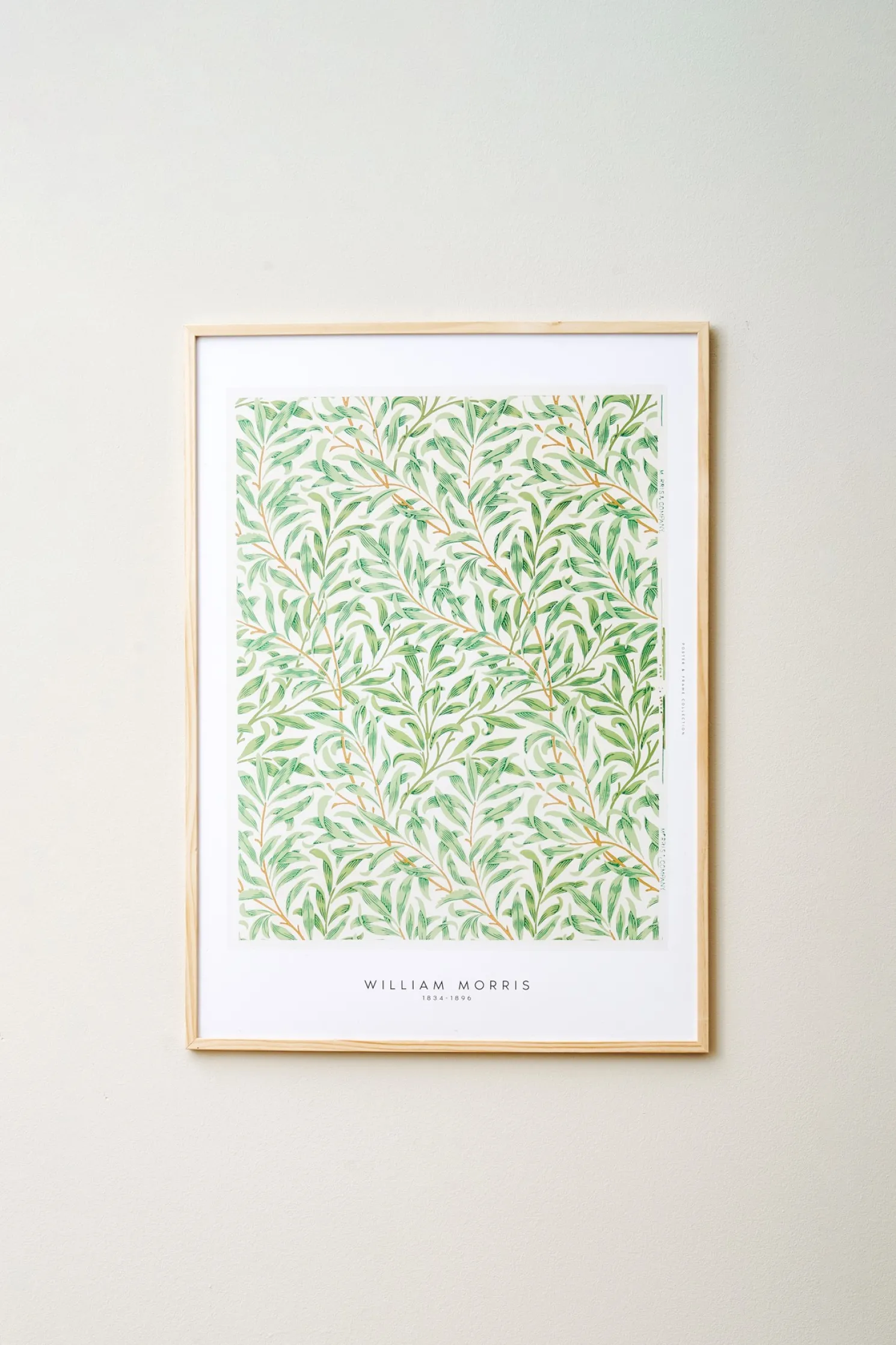 Poster Green Leaves 50 X 70