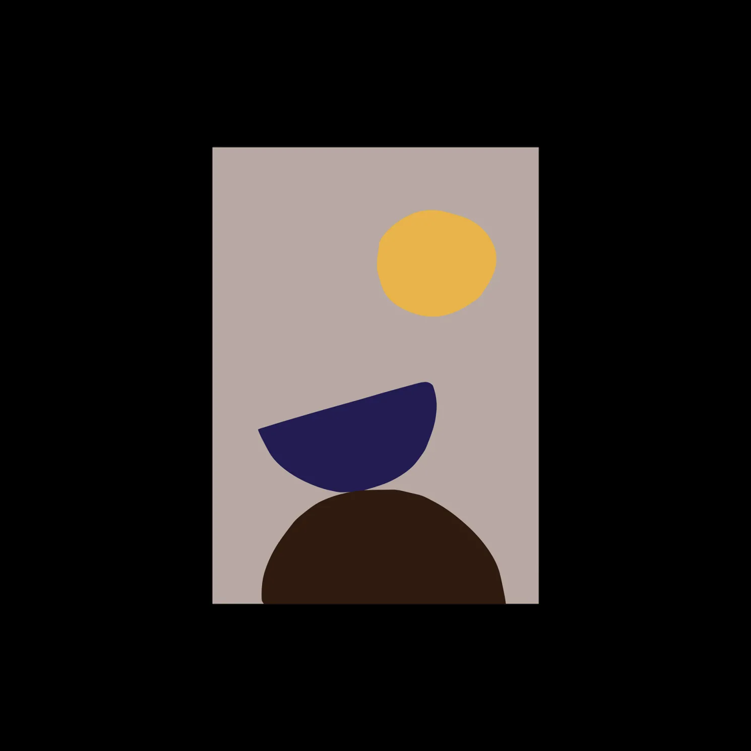 Poster Organic Shapes 07 A3