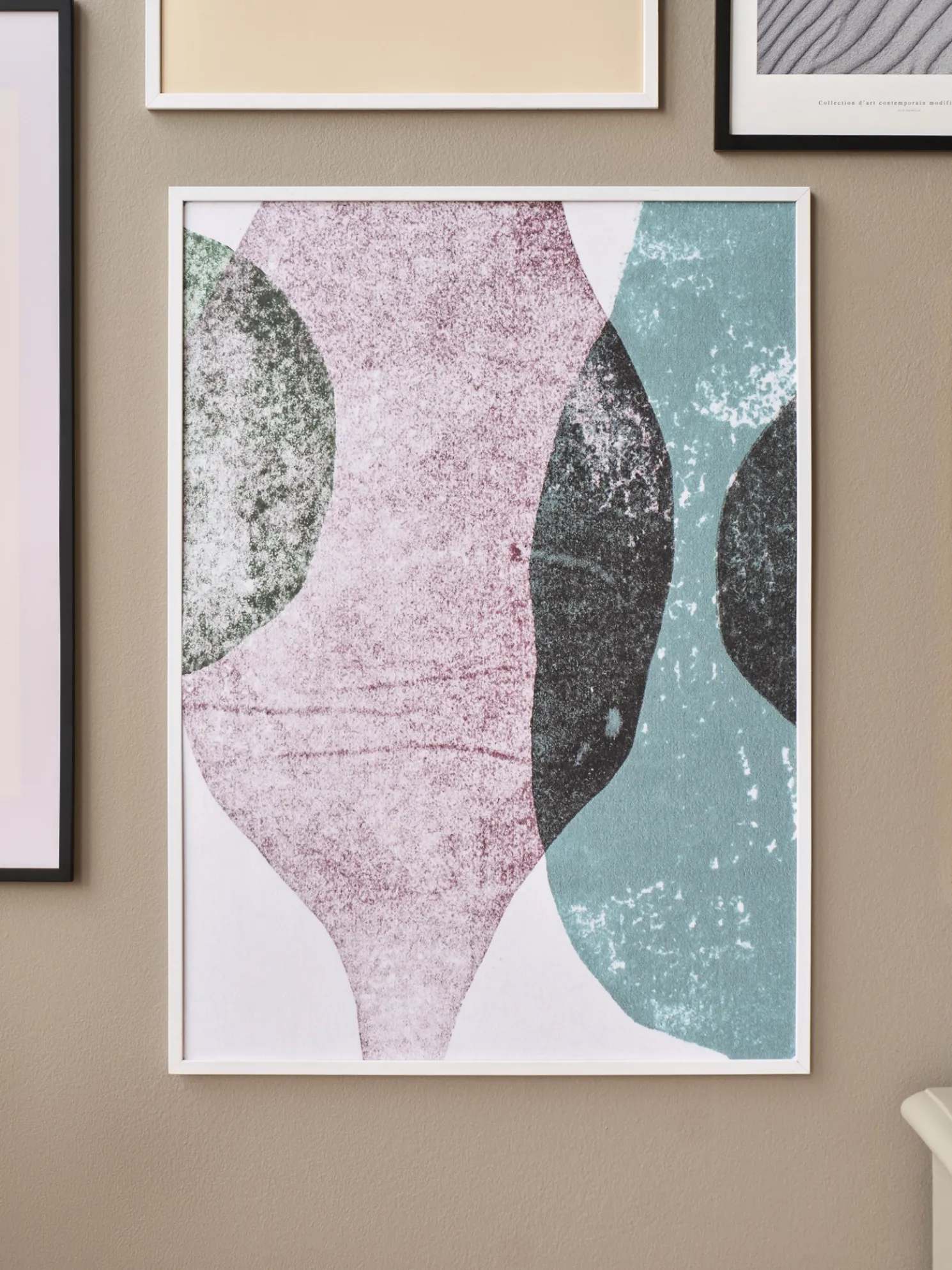 Poster Poppy Seed - 2 Cacao/Teal 50 X 70