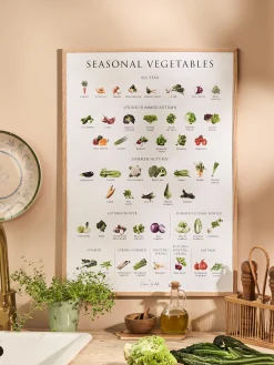 Poster Seasonal Vegetables 50 X 70