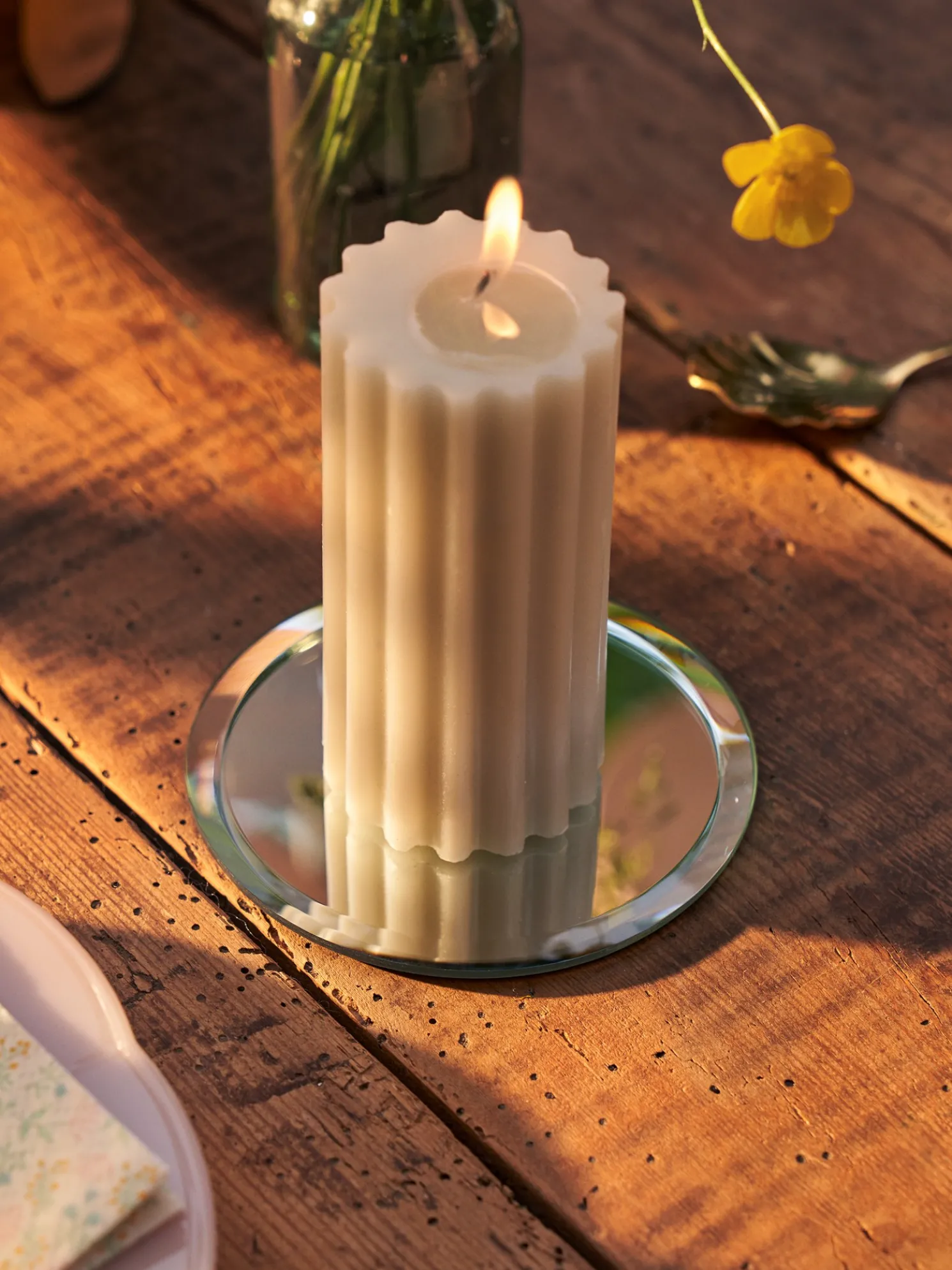 Spiegelteller Für Kerzen