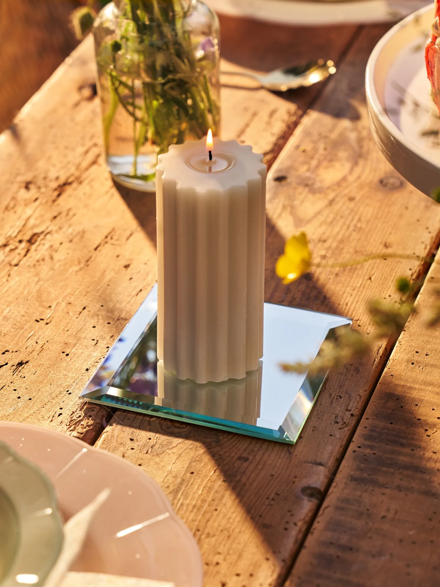 Spiegelteller Für Kerzen