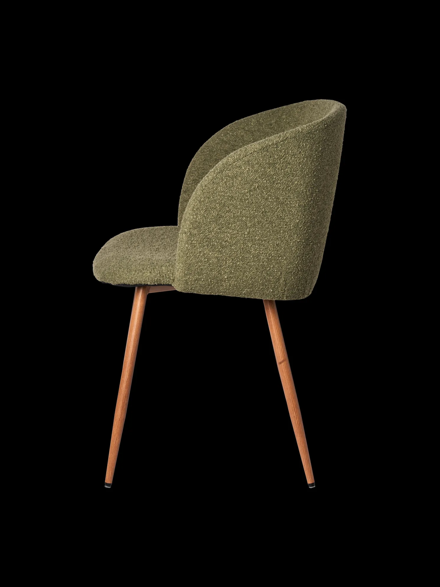 Stuhl Mit Bouclé-Stoff