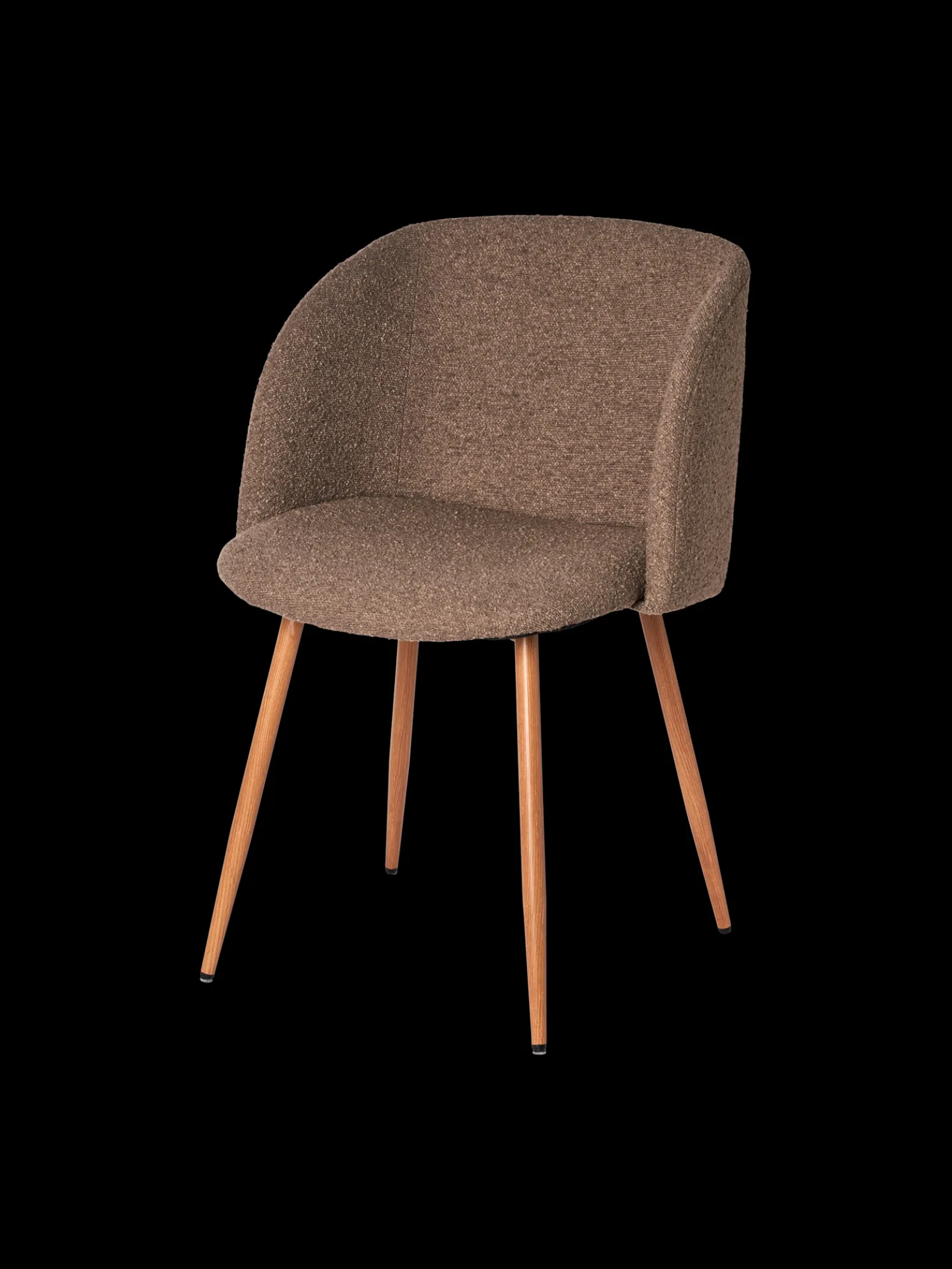 Stuhl Mit Bouclé-Stoff