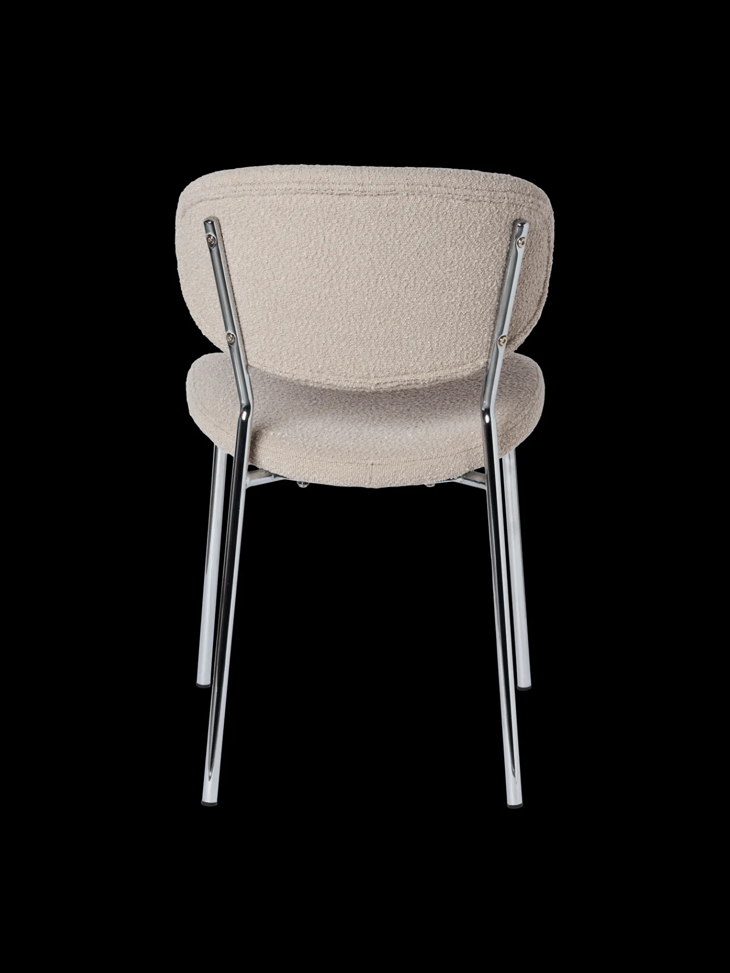 Stuhl Mit Bouclé-Stoff