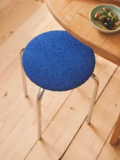 Stuhl Mit Bouclé-Stoff