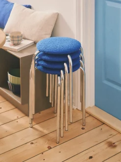 Stuhl Mit Bouclé-Stoff