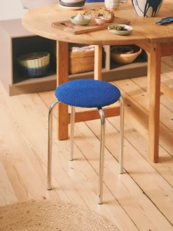 Stuhl Mit Bouclé-Stoff