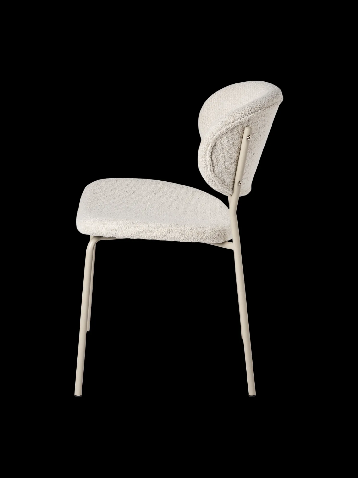 Stuhl Mit Bouclé-Stoff 2er-Pack