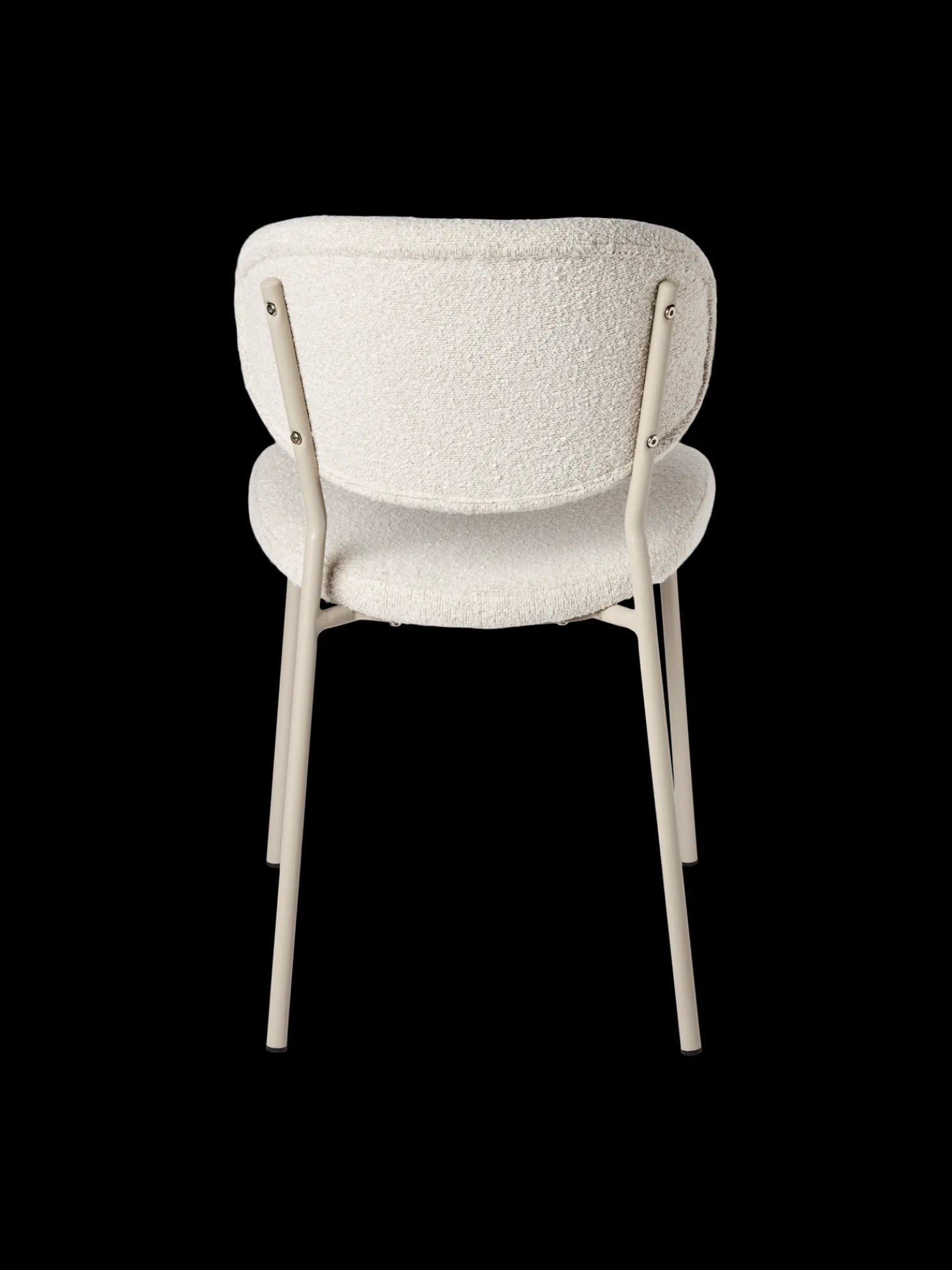 Stuhl Mit Bouclé-Stoff 2er-Pack