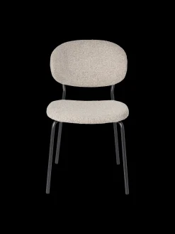 Stuhl Mit Bouclé-Stoff 2er-Pack