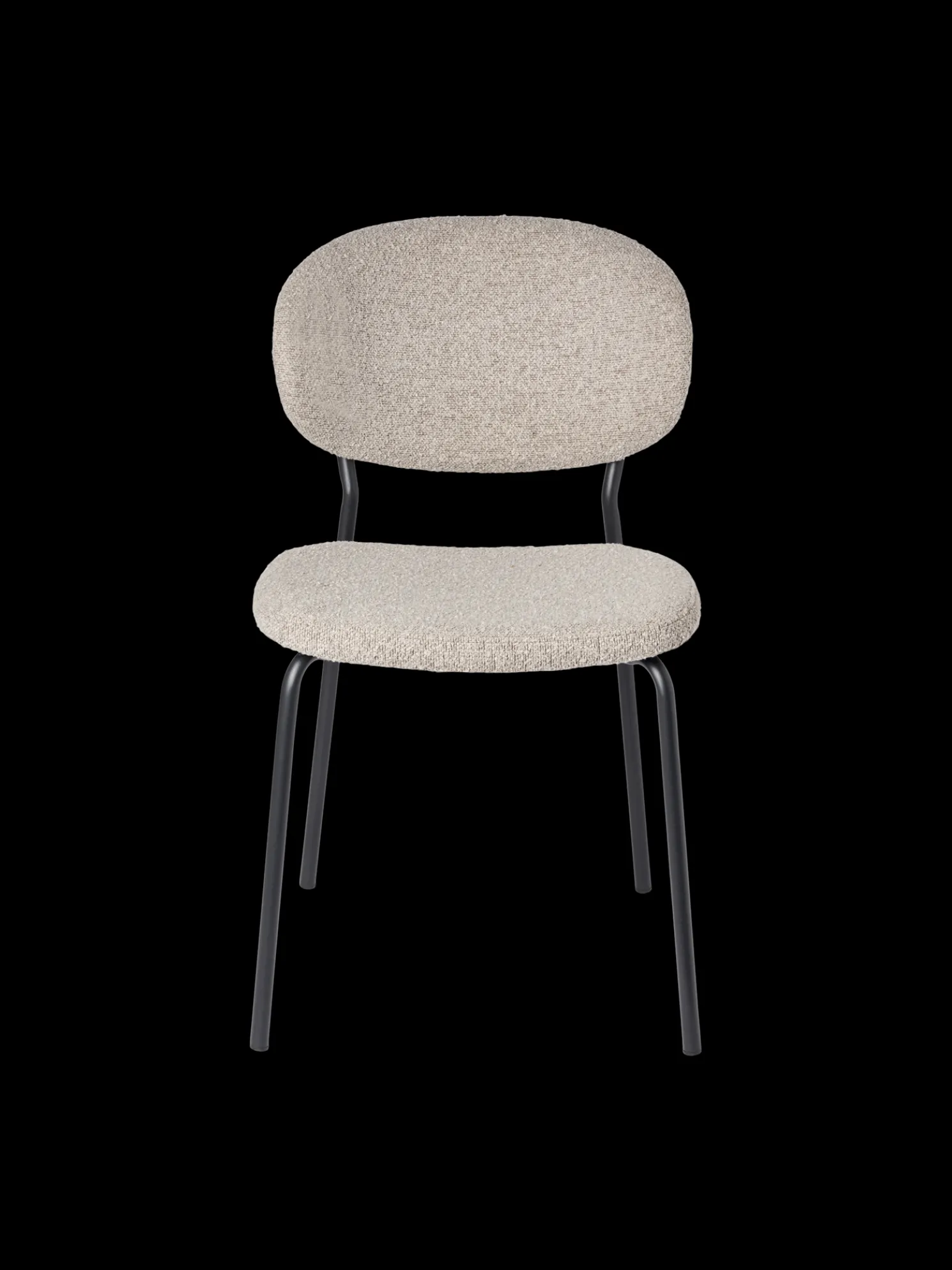 Stuhl Mit Bouclé-Stoff 2er-Pack