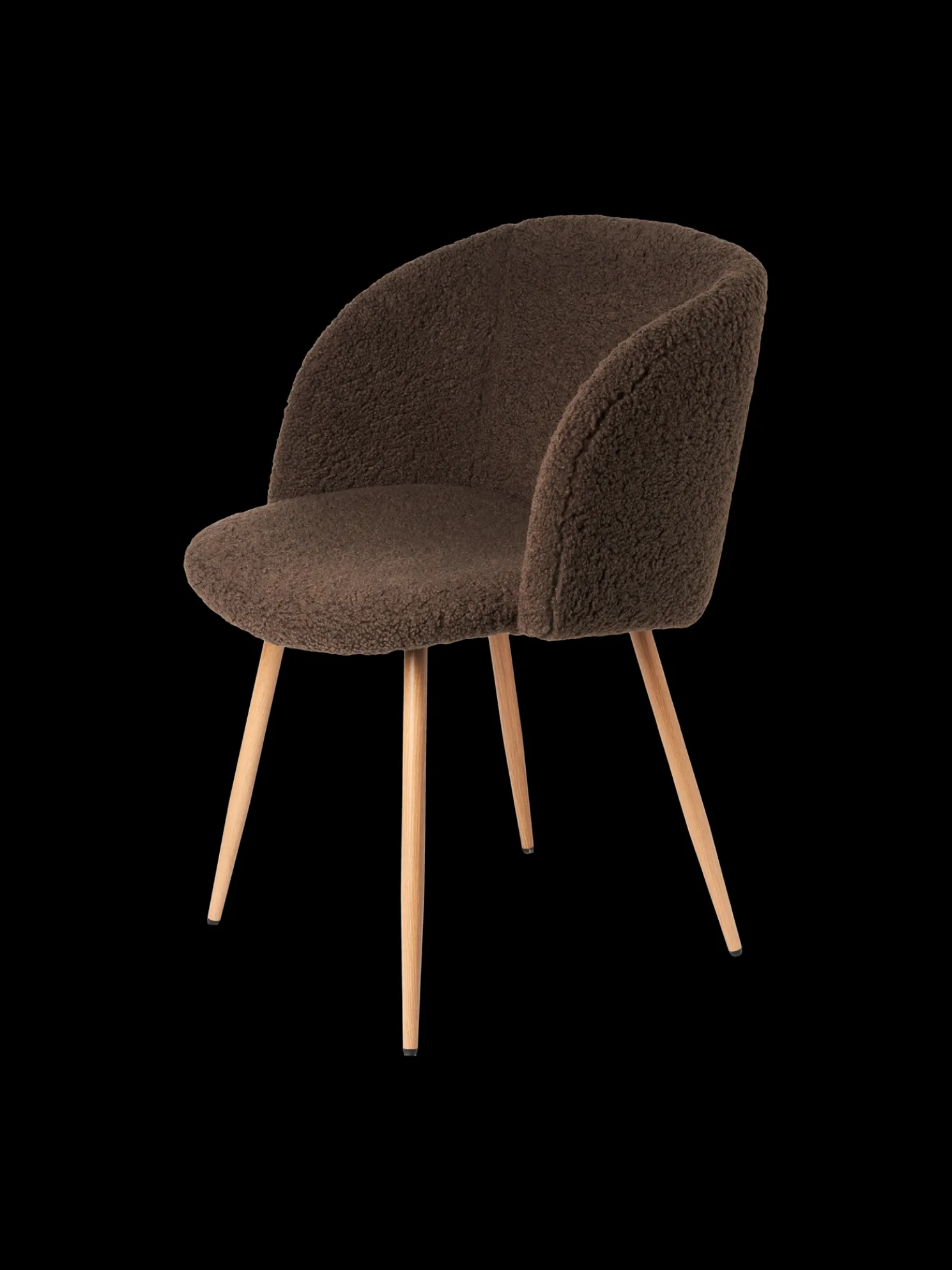 Stuhl Mit Teddystoff-Bezug