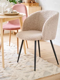 Stuhl Mit Teddystoff-Bezug